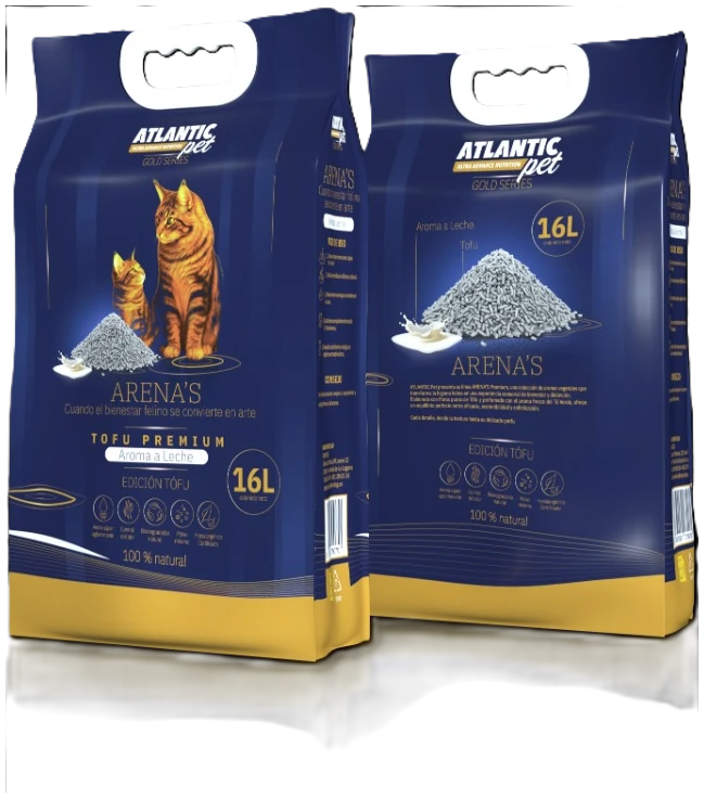 Arena Atlantic Pet Aglomerante Tofu Leche