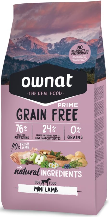 Ownat Grain free Prime Mini Adult Lamb