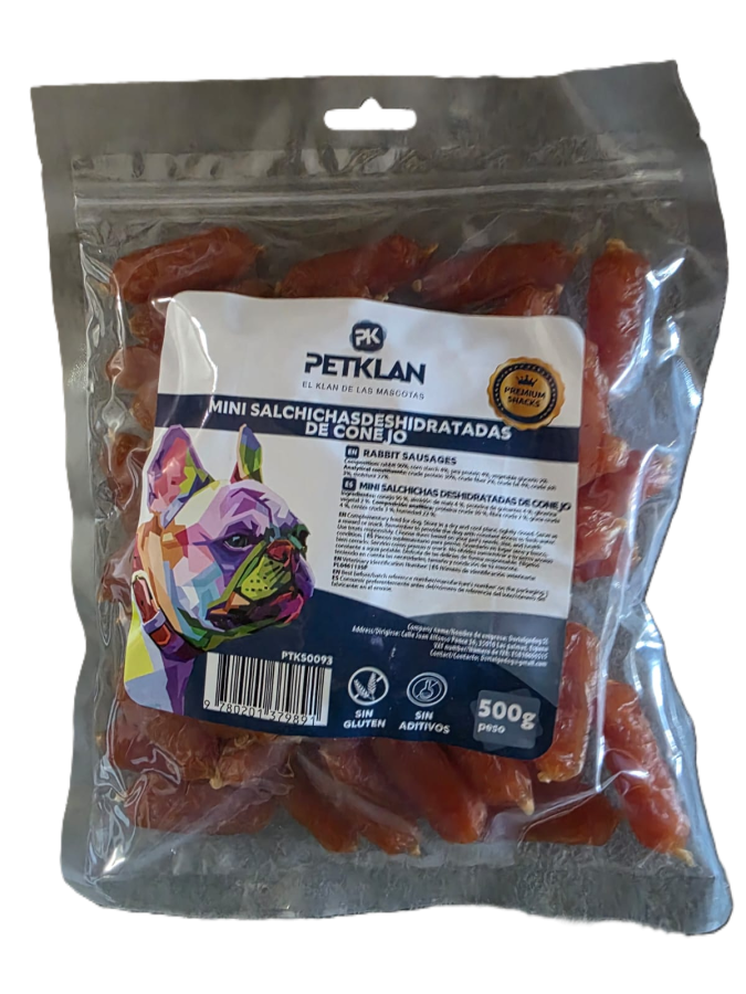 Mini Salchichas Deshidratadas de Conejo