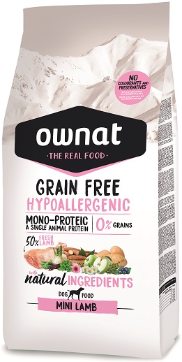 Ownat Grain Free Hipoalergénico Mini Lamb 