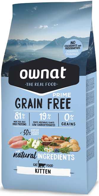 Ownat Grain Free Prime Kitten Gato