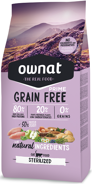 Ownat Grain Free Prime Sterilized Gato  