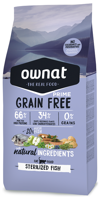 Ownat Grain Free Prime Sterilized Gato Fish