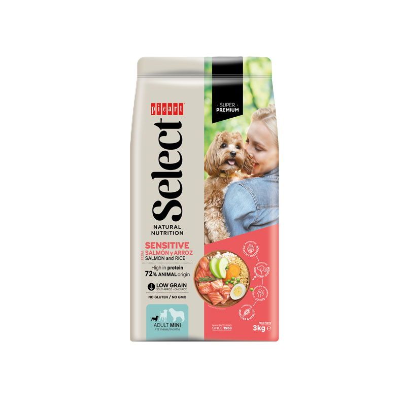 Select Mini Adulto Sensitive Salmon y Arroz