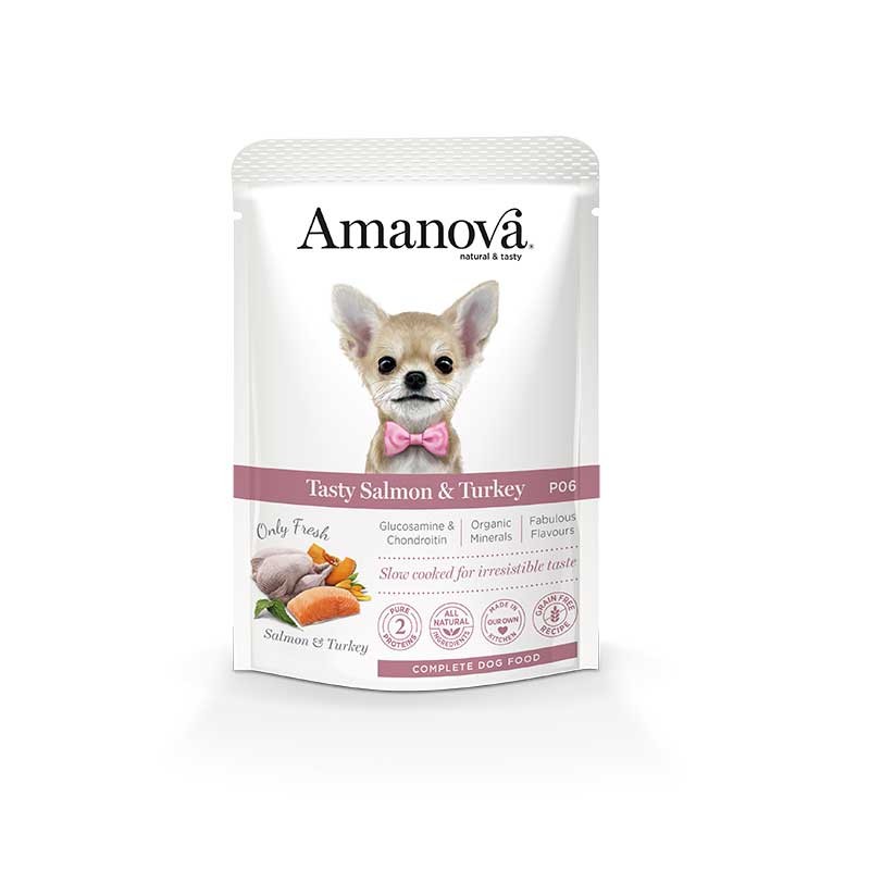 Amanova Tasty Salmon y Pavo 12x100gr