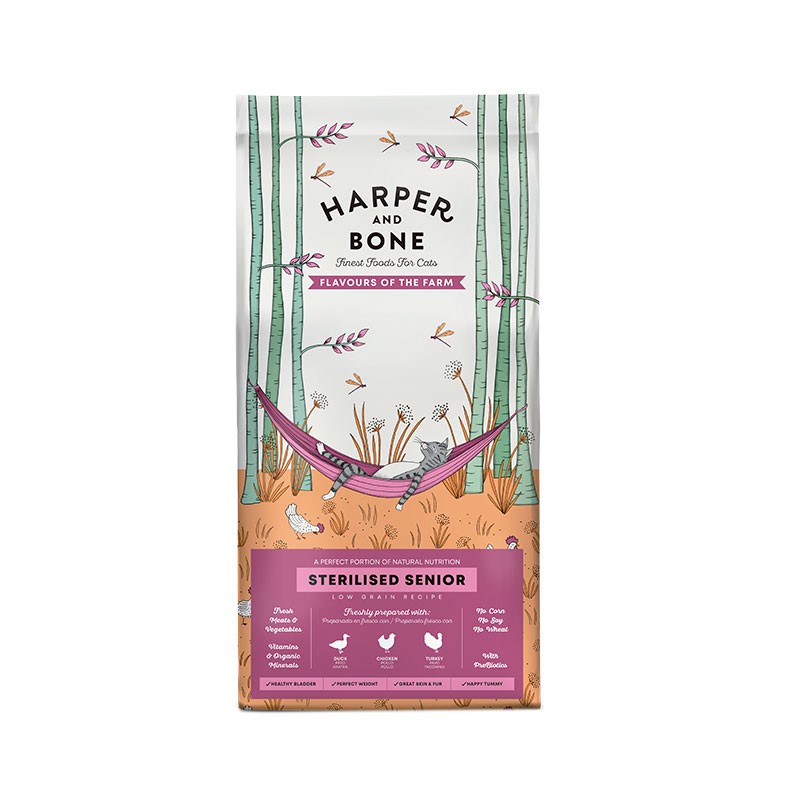 Harper And Bone Senior Sterilised Flavours Farm 