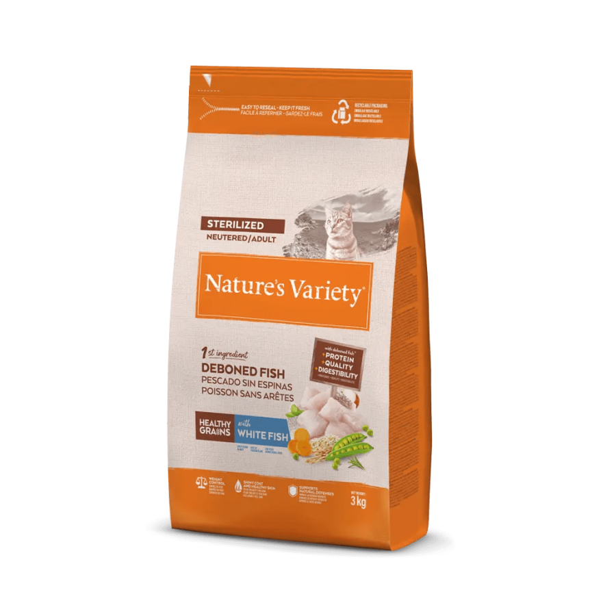 Nature´s Variety Gato esterilizado pescado blanco