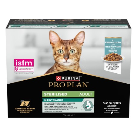 Pro Plan Gato Sterilised Pescado del Océano 10x85gr