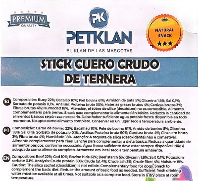 Stick Cuero Crudo de Ternera