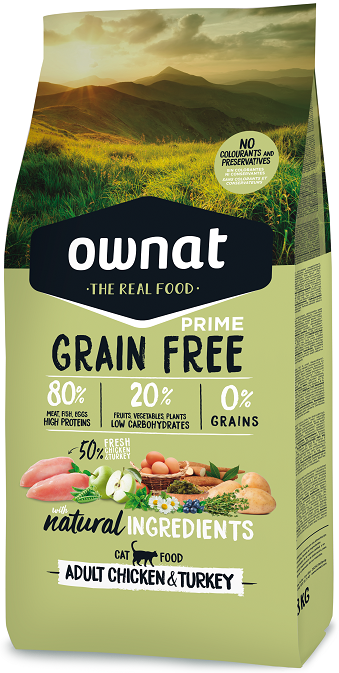 Ownat Grain Free Prime Adult Gato